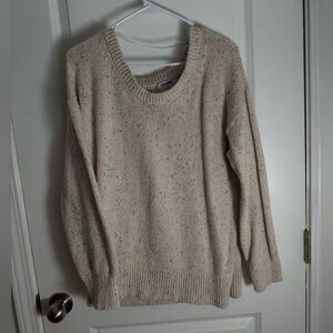 Old Navy Speckled Cream Sweater